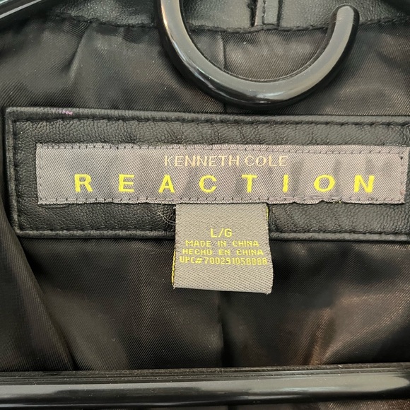 Kenneth Cole Reaction black leather jacket, excellent condition - Picture 4 of 5